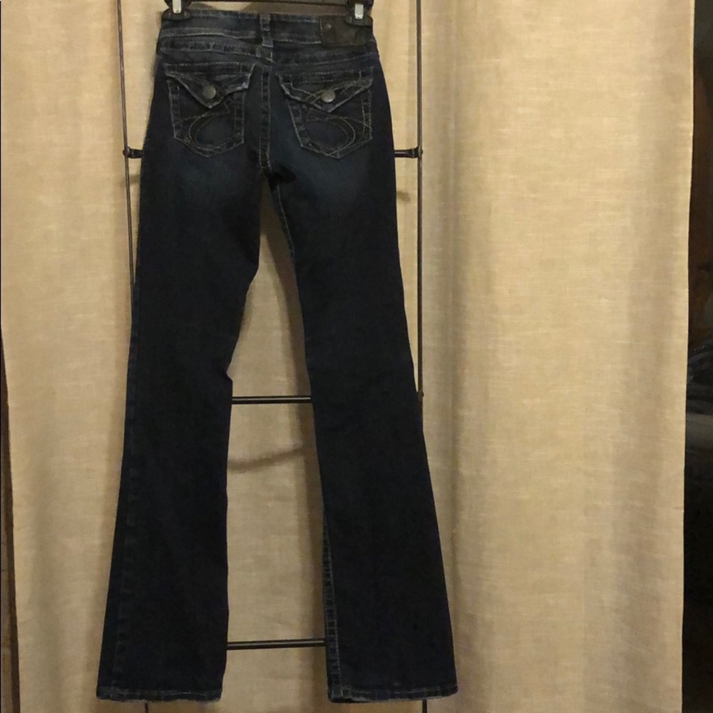Silver blue jeans